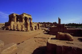 Egitto . Il tempio tolemaico (323-30 a. C.) di KÃ´m Ombo.De Agostini Picture Library/G. Veggi