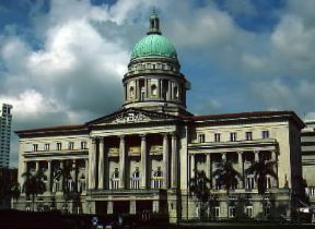 Singapore . Il palazzo del Municipio.De Agostini Picture Library/S. Boustani