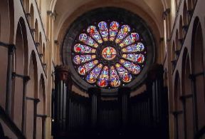 Belgio . Interno della cattedrale di Tournai.De Agostini Picture Library/W. Buss