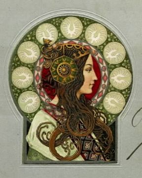 Cartolina postale italiana del 1904 (Milano, Civica Raccolta Stampe A. Bertarelli).De Agostini Picture Library/A. Dagli Orti