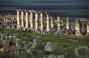 Marocco. Rovine romane a Volubilis.De Agostini Picture Library/C. Sappa