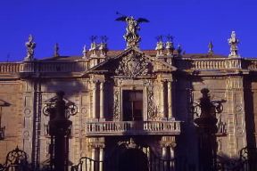 Siviglia . Facciata dell'UniversitÃ .De Agostini Picture Library/C. Sappa