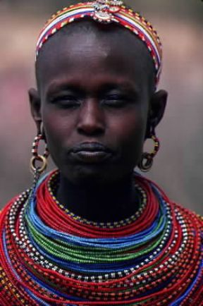 Kenya. Donna samburu.De Agostini Picture Library/G. Wright