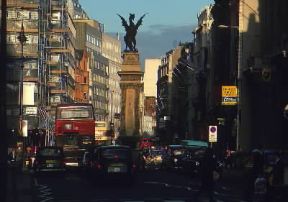 Londra. Veduta di Fleet Street.De Agostini Picture Library/G. Wright