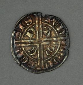 Moneta. Grosso piemontese di Amedeo V di Savoia (1285-1323).De Agostini Picture Library / A. Dagli Orti