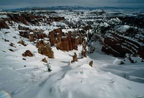 Utah. Falesie rosa in inverno nel Bryce Canion.De Agostini Picture Library/C. Dani-I. Jeske