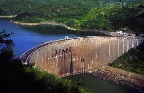 Zambesi. La diga di Kariba, costruita tra il 1955 e il 1959.De Agostini Picture Library/G. SioÃ«n
