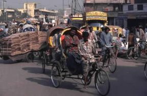 Bangladesh. Veduta di un quartiere di Dhaka.De Agostini Picture Library/C. Maury