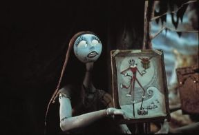 Tim Burton. Una scena del film d'animazione The nightmare before Christmas.De Agostini Picture Library.