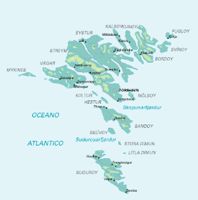 FÃ¦r Ã˜er. Cartina geografica.