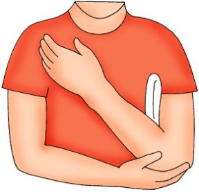 Frattura agli arti superiori. Immobilizzazione della spalla. Fratture agli arti. In caso di frattura alla clavicola imbottite bene lo spazio tra il braccio del lato leso e il busto.