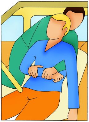 Intervento in caso di incidente stradale: estrazione dell'infortunato. Incidente stradale. Se necessario (in caso di emorragia o principio d’incendio), estraete l’infortunato dal veicolo evitando di flettere, ruotare o iperestendere il capo.