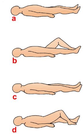 Esercizi per dormire meglio. Seconda parte. Sonno. Si possono eseguire alcuni semplici esercizi per migliorare la qualità del sonno: a) in ambiente oscurato, distendersi sul dorso; b) piegare una gamba senza forzare il movimento, in scioltezza; c) riportarla nella posizione di partenza; d) ripetere con la gamba opposta.