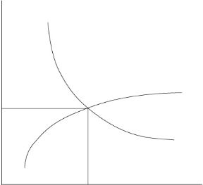 Figura 5.1 In corrispondenza del prezzo p* e della quantità q* domanda e offerta sono uguali.