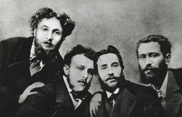 Esponenti della Scapigliatura, da sinistra: Luigi Conconi, Carlo Alberto Pisani Dossi, Giovanni Giachi e Emilio Praga La Scapigliatura non costituì mai, in effetti, un vero e proprio gruppo, ma solo un orientamento di rottura. Il 