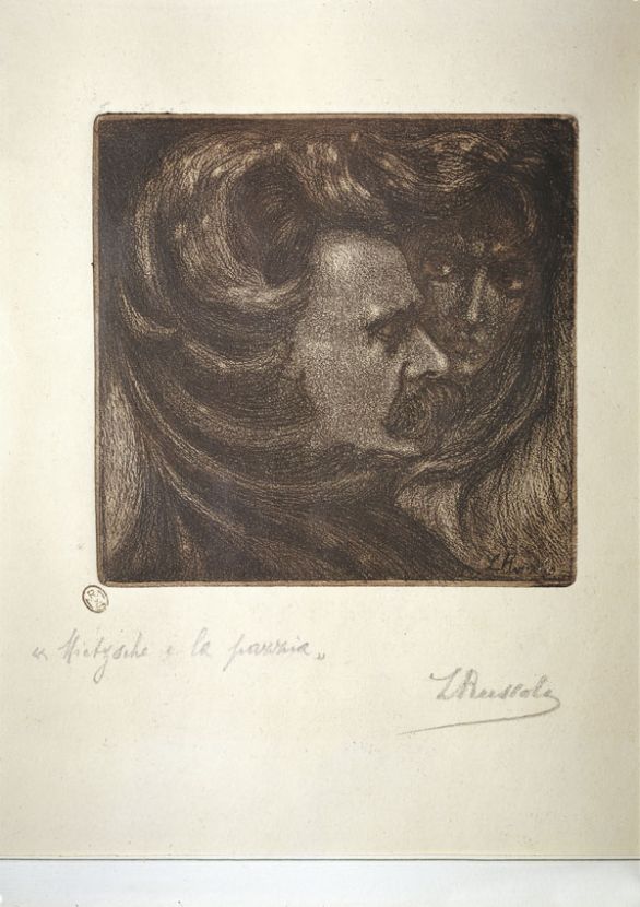 Ritratto di Friedrich Wilhelm Nietzsche, filosofo, filologo e scrittore tedesco Nietzsche nasce a Rocken, un villaggio della Prussia meridionale il 15 ottobre 1844 da una famiglia di pastori protestanti e muore a Weimar nel 1900.