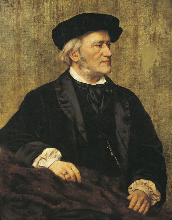Il compositore Richard Wagner Nel 1867 in casa dell'orientalista Hermann Brockhaus conosce Richard Wagner.