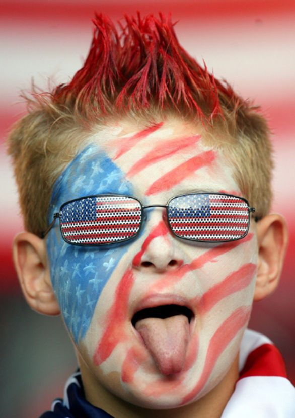 Mondiali di calcio: tifoso degli Stati Uniti La Nazionale statunitense ha vinto quattro volte la CONCACAF Gold Cup, la più importante competizione del Nord e Centro America.