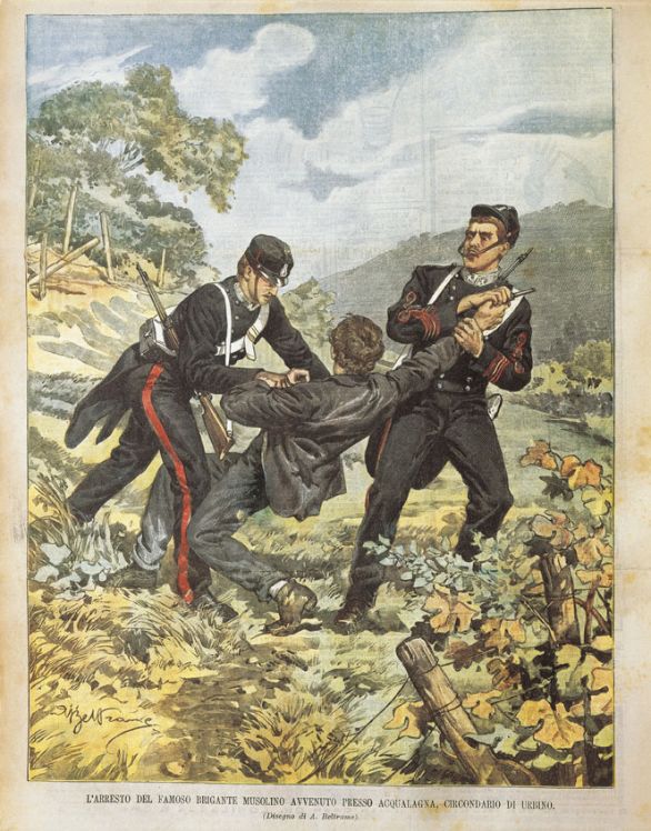 Dalla Domenica del Corriere: arresto del brigante Musolino (1901) L'esercito italiano nacque il 4 maggio 1861 quando una nota ministeriale stabilì che l'armata sarda lasciasse la sua antica denominazione per assumere quella di esercito italiano. Questo sorgeva dal ceppo dell'esercito piemontese, con tutti quegli ampliamenti e adattamenti necessari perché potesse far fronte a tutte le nuove esigenze istituzionali. Appena sorto questo esercito dovette affrontare problemi molto gravi, come quello del brigantaggio.