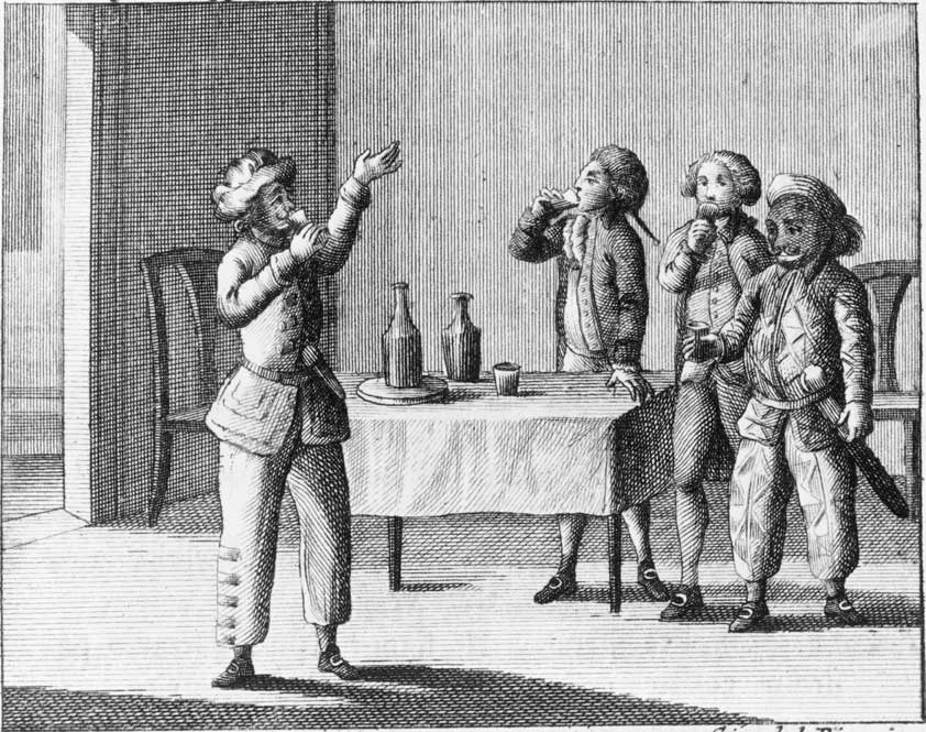 'La moglie saggia', Carlo Goldoni, incisione Scena tratta dalla commedia 