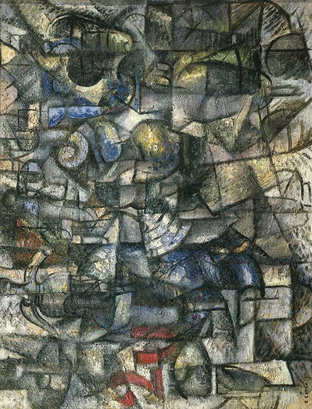 Ritmi di oggetti, Carlo Carrà Ritmi di oggetti, Carlo Carrà, 1911.
De Agostini Picture Library
