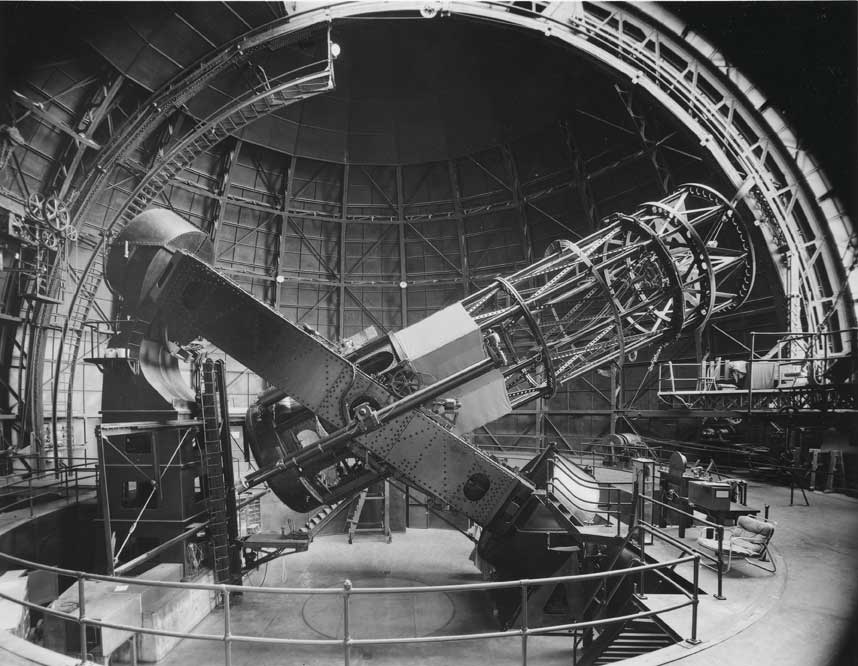 Telescopio Hooker Il telescopio Hooker presso l'osservatorio di Mont Wilson (Mount Wilson Observatory MWO).
© De Agostini Picture Library
