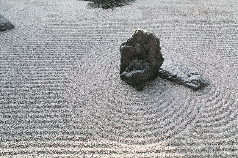 Giardino secco Giardino secco nel tempio Nanzen-ji, Kyoto, Giappone.
© De Agostini Picture Library.