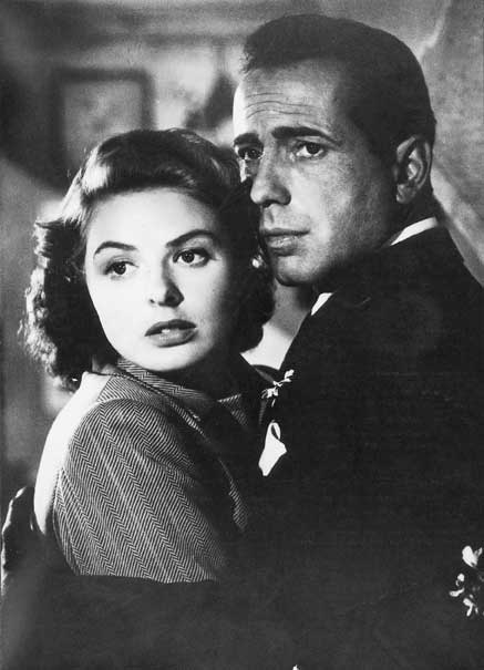 Humphrey Bogart e Ingrid Bergman in 'Casablanca' Humphrey Bogart e Ingrid Bergman in una scena del film Casablanca.
De Agostini Picture Library