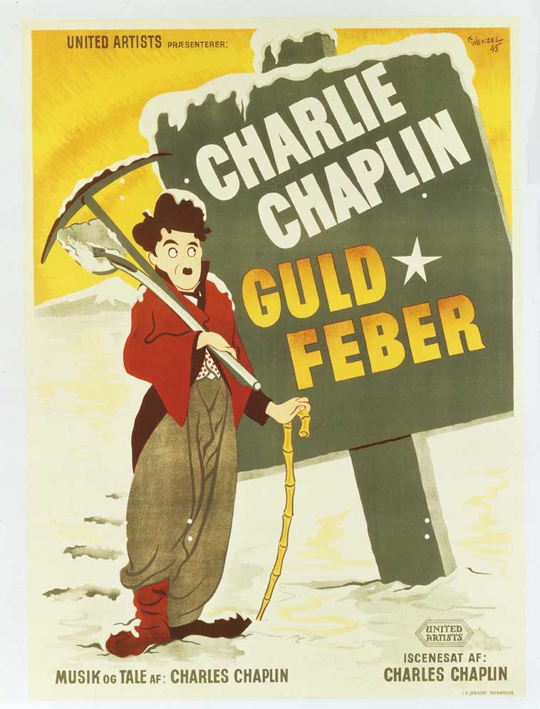 La febbre dell'oro, locandina svedese Manifesto svedese del film 