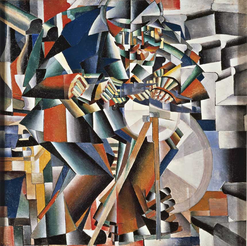 L'arrotino, Casimir Malevi L'arrotino, Casimir Malevi, 1912. Olio su tela.
De Agostini Picture Library
