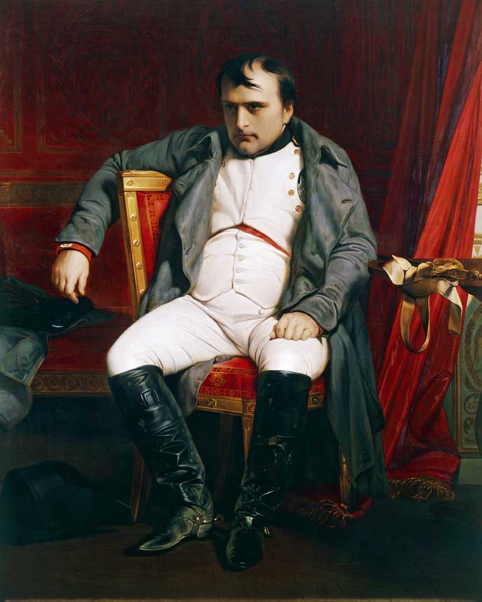 Napoleone, Paul Delaroche Ritratto di Napoleone a Fontainebleau nel 1814, olio su tela di Paul Delaroche (1797-1856).
© De Agostini Picture Library.