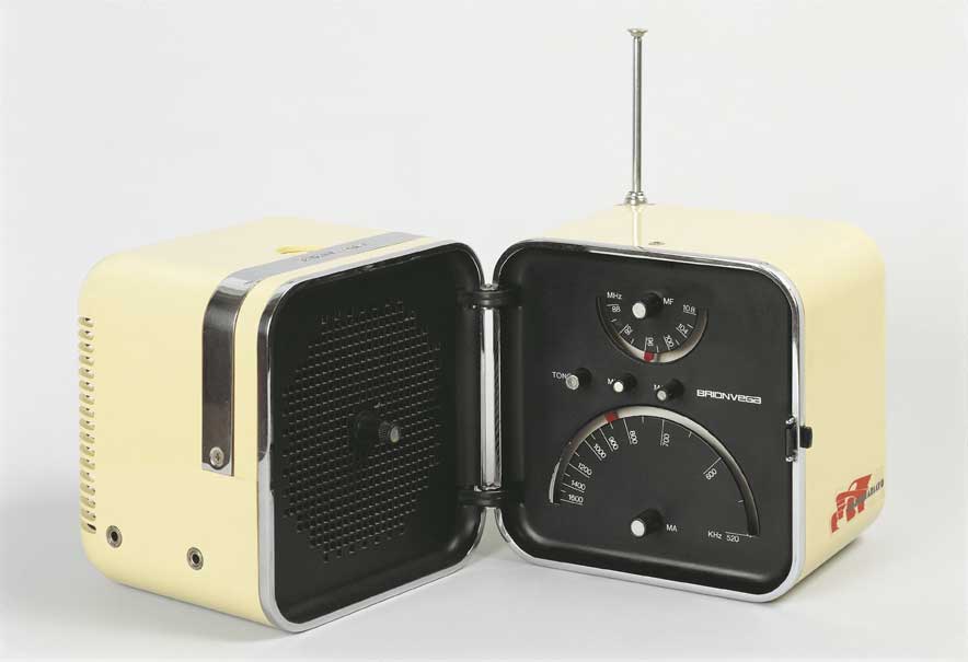 Radio briovega Zabuso Radio Brionvega TS 502, 1964.
De Agostini Picture Library